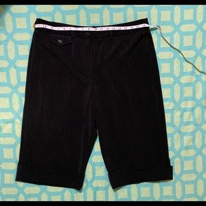 Black dressy shorts. Size 16.